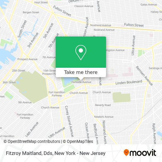 Mapa de Fitzroy Maitland, Dds