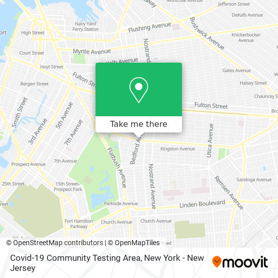 Covid-19 Community Testing Area map