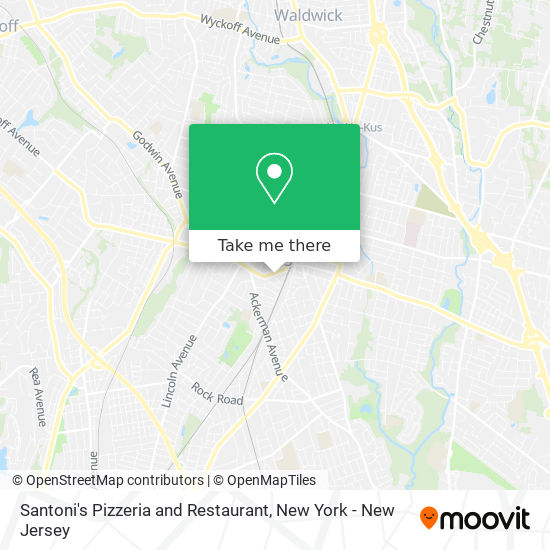 Mapa de Santoni's Pizzeria and Restaurant