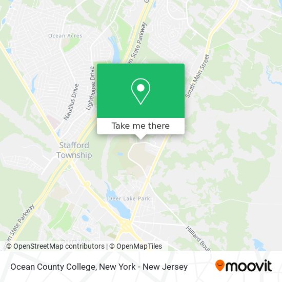 Mapa de Ocean County College