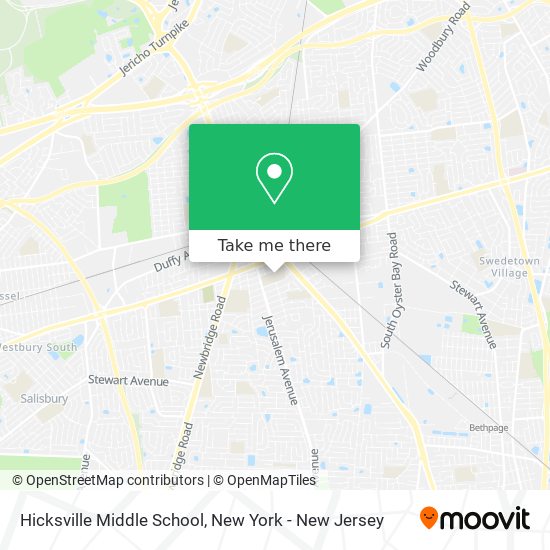 Hicksville Middle School map