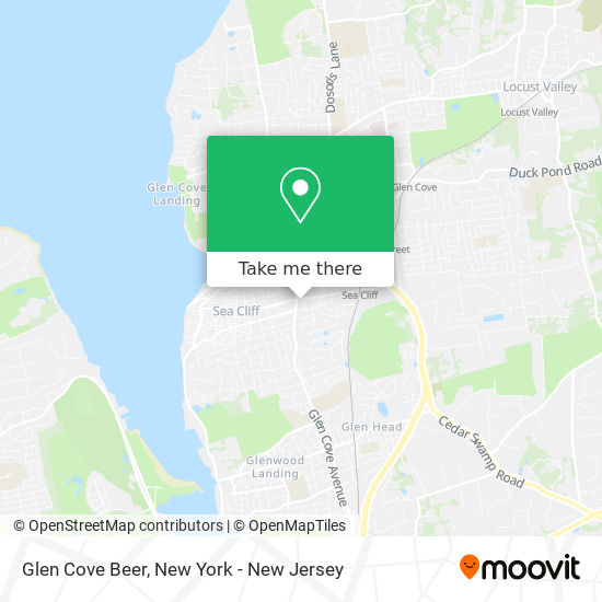 Mapa de Glen Cove Beer