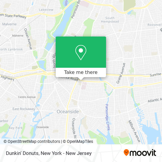 Dunkin' Donuts map