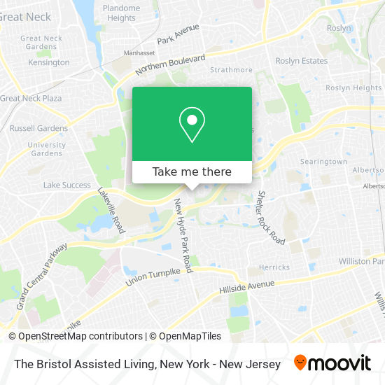 The Bristol Assisted Living map