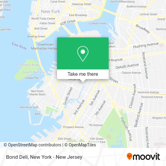 Bond Deli map