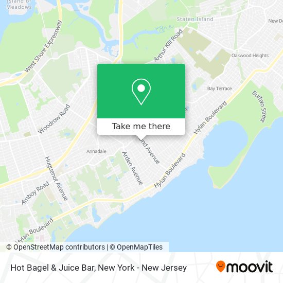 Hot Bagel & Juice Bar map