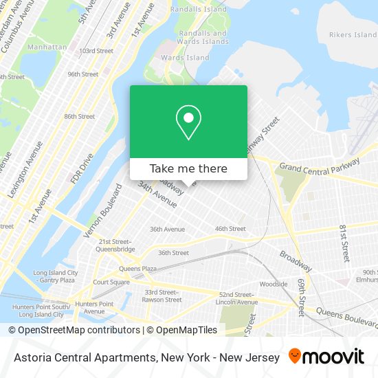 Astoria Central Apartments map