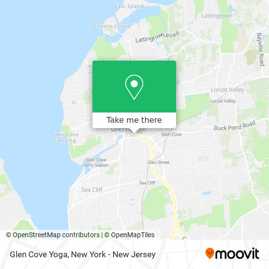 Glen Cove Yoga map