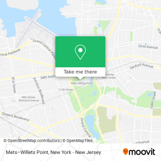 Mets–Willets Point map
