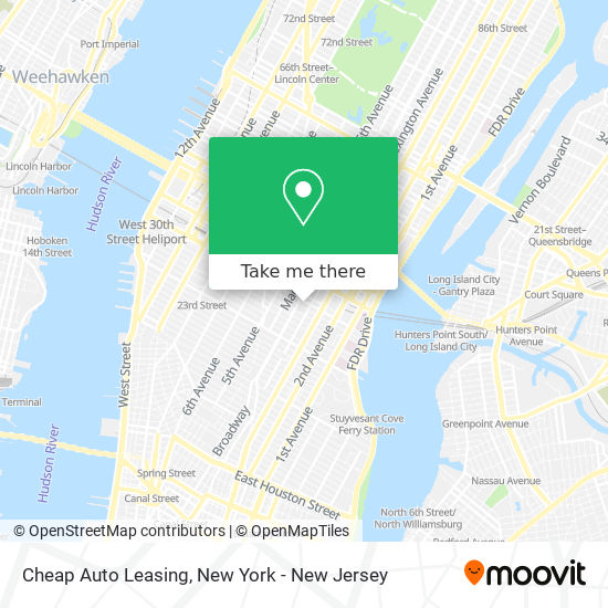 Cheap Auto Leasing map