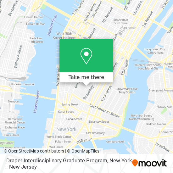 Draper Interdisciplinary Graduate Program map