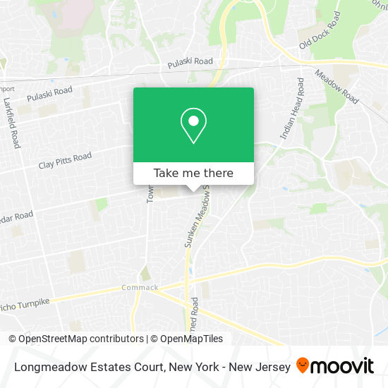 Mapa de Longmeadow Estates Court