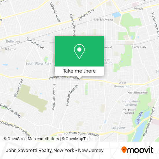 John Savoretti Realty map