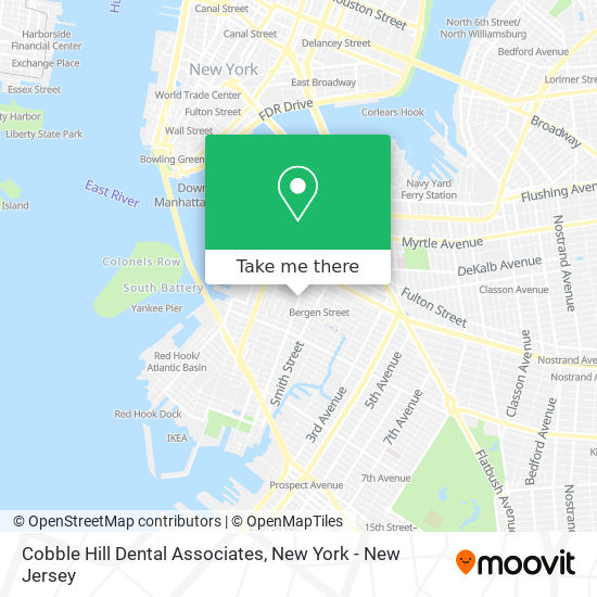 Mapa de Cobble Hill Dental Associates