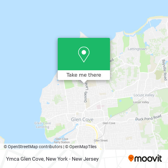 Ymca Glen Cove map