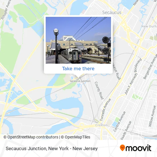 Secaucus Junction map