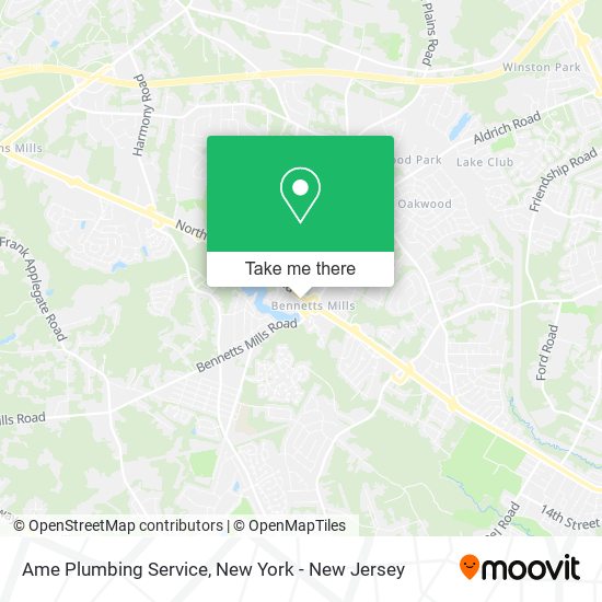 Ame Plumbing Service map