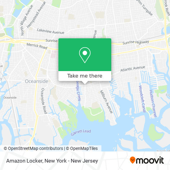 Mapa de Amazon Locker