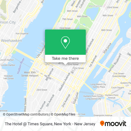 Mapa de The Hotel @ Times Square