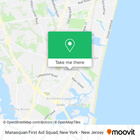 Manasquan First Aid Squad map