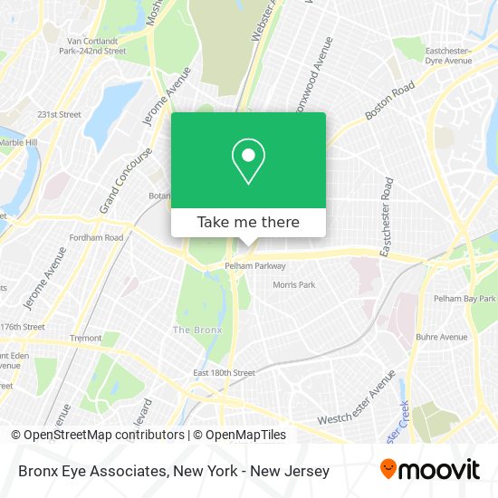 Bronx Eye Associates map