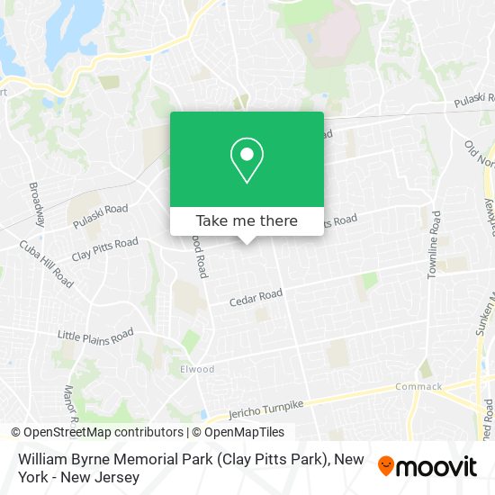 Mapa de William Byrne Memorial Park (Clay Pitts Park)