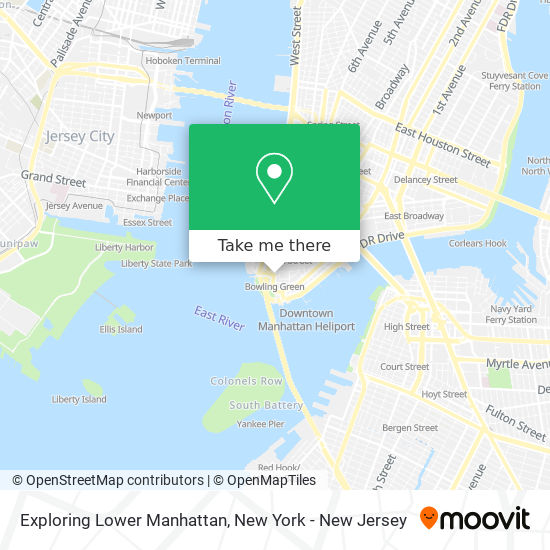 Exploring Lower Manhattan map