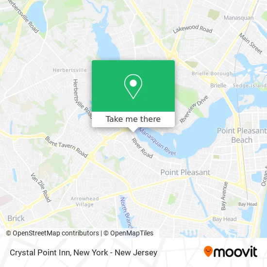 Crystal Point Inn map