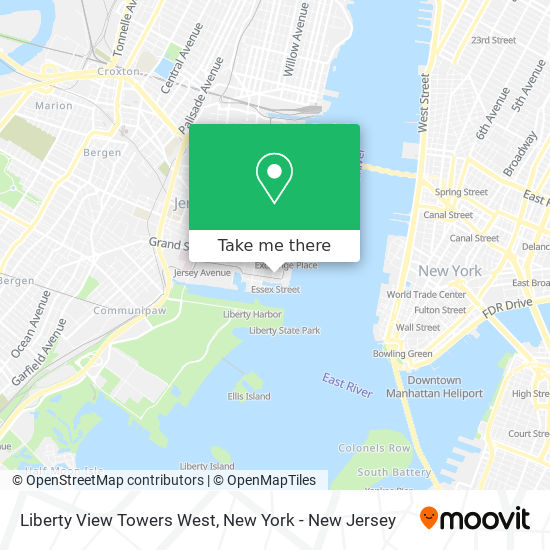 Liberty View Towers West map