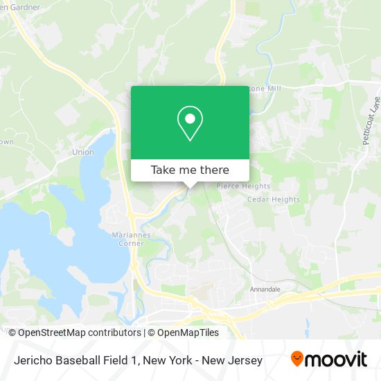 Jericho Baseball Field 1 map