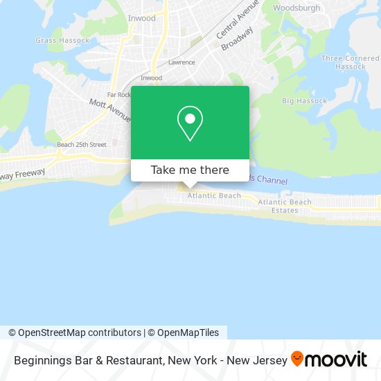 Mapa de Beginnings Bar & Restaurant