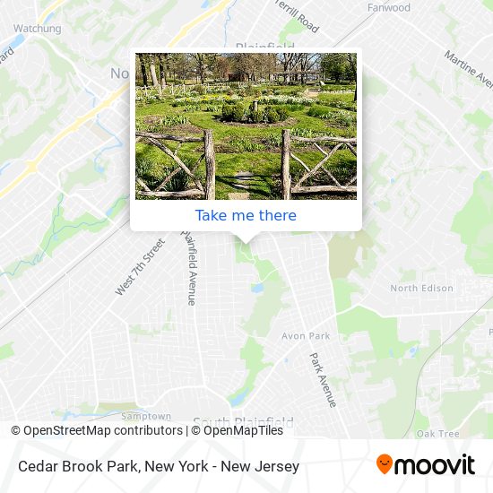 Cedar Brook Park map