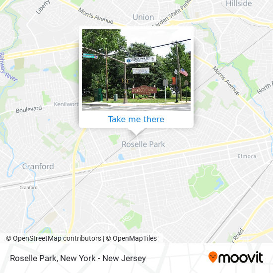 Mapa de Roselle Park