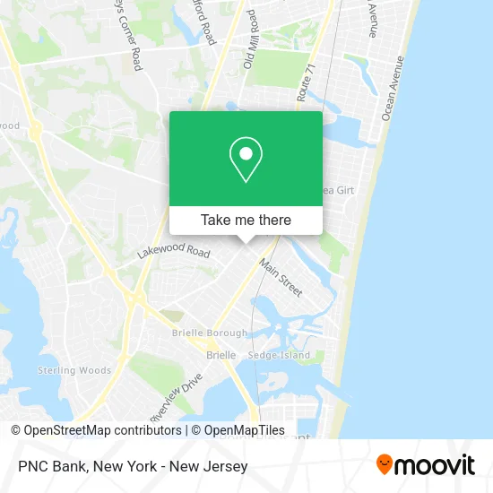 PNC Bank map