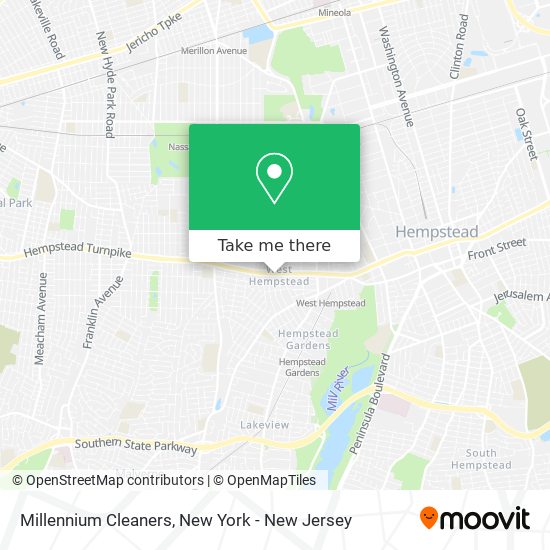 Millennium Cleaners map