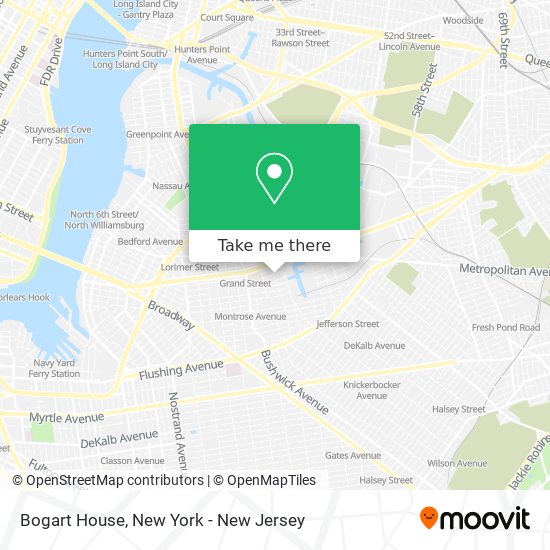 Mapa de Bogart House
