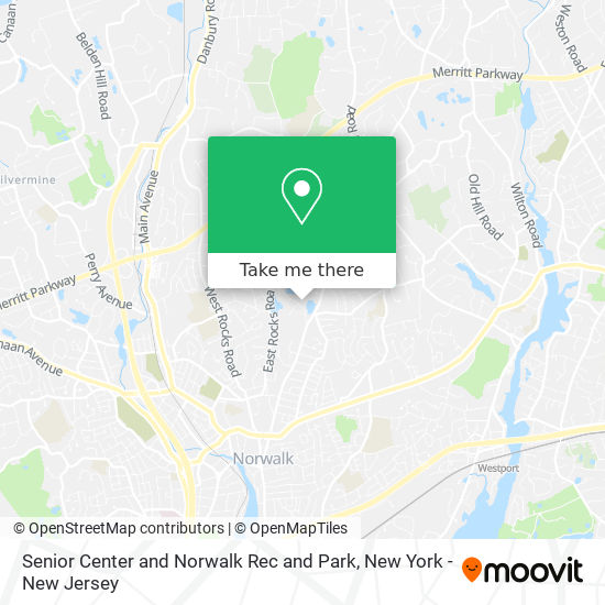 Mapa de Senior Center and Norwalk Rec and Park