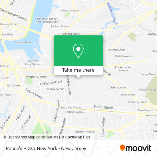 Rocco's Pizza map