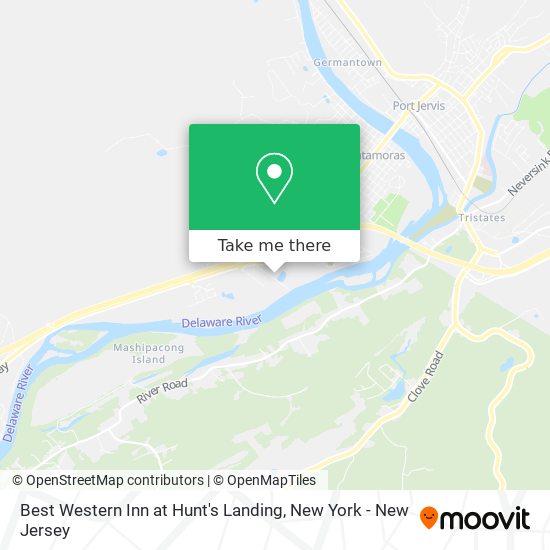 Best Western Inn at Hunt's Landing map