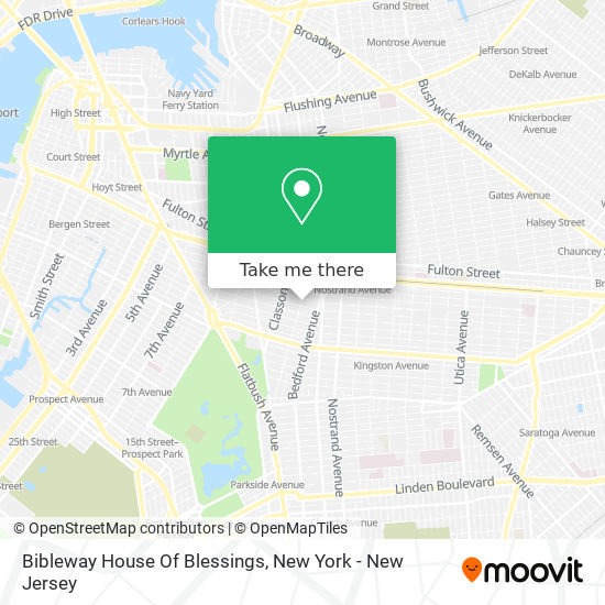 Bibleway House Of Blessings map