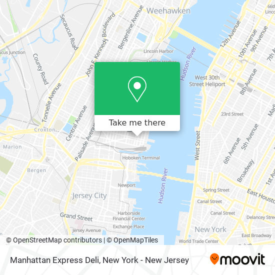 Manhattan Express Deli map