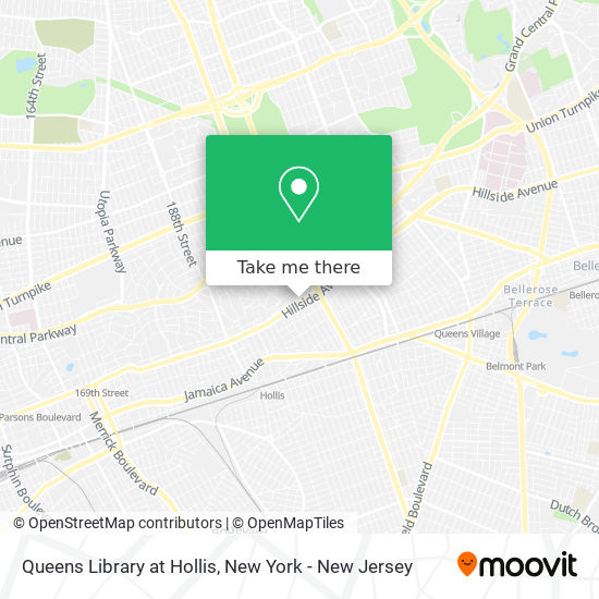 Queens Library at Hollis map