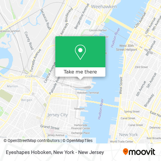 Eyeshapes Hoboken map