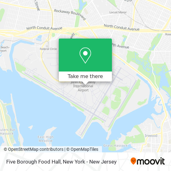 Five Borough Food Hall map