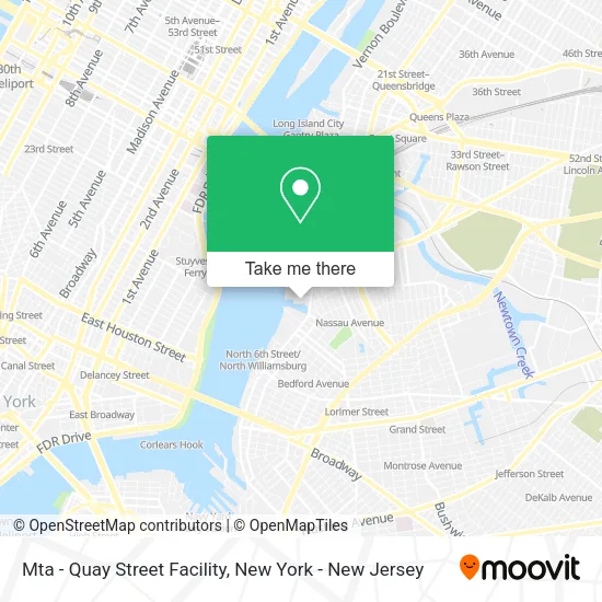 Mta - Quay Street Facility map