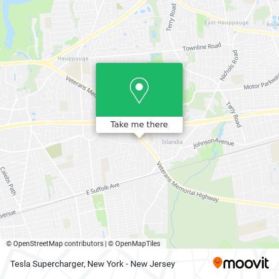 Tesla Supercharger map