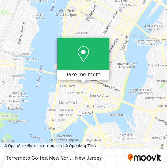 Terremoto Coffee map