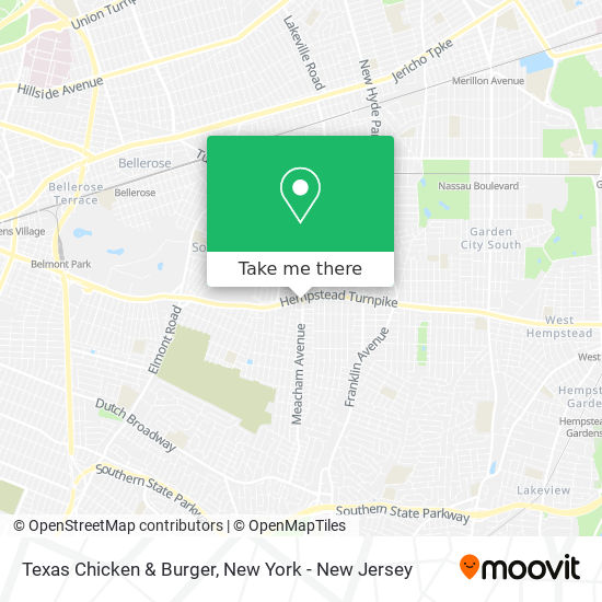 Texas Chicken & Burger map
