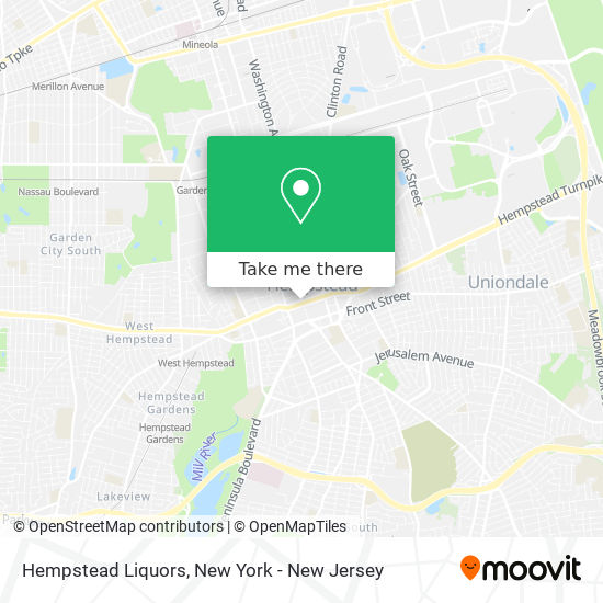 Hempstead Liquors map