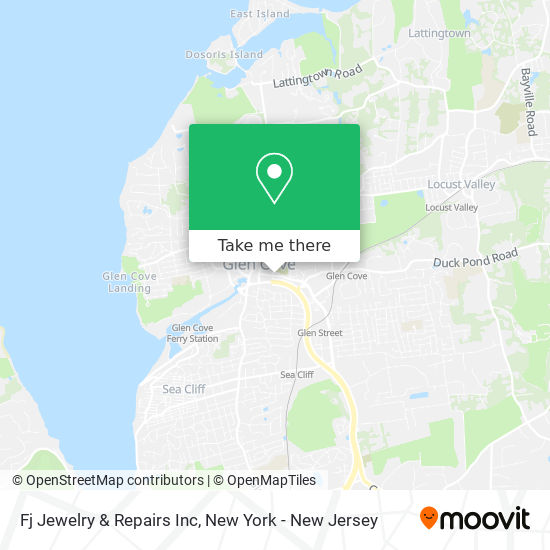 Mapa de Fj Jewelry & Repairs Inc